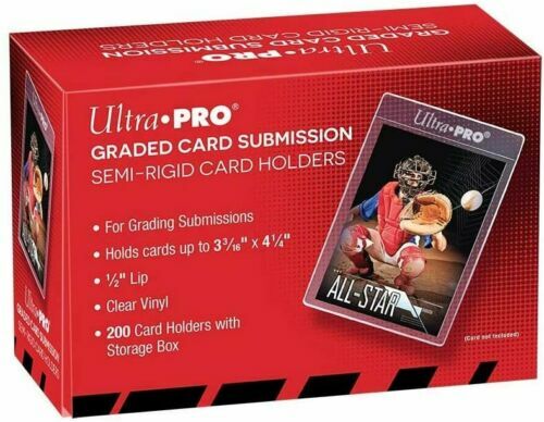 200 Ultra Pro Graded Card Semi Rigid Box 1/2&Prime; Tall Sleeves Sealed #43000