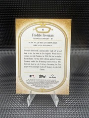 2026 Topps Tier One Purple Freddie Freeman /75 Los Angeles Dodgers #42