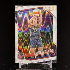 Caitlin Clark 2025 Panini Prizm WNBA White Seismic Prizm #22 Indiana Fever