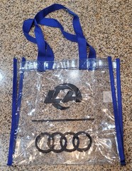 Los Angeles LA Rams 2026 Audi 12x12x6 Clear Tote Bag 1/4/26 SGA