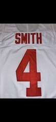 Jeremiah Smith Ohio State National Championship Gold OSU 4 White Jersey Buckeyes
