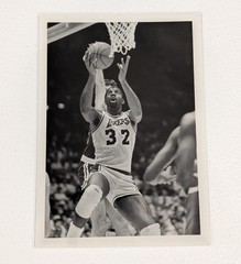 Undated press photo – Earvin Magic Johnson – Showtime Los Angeles Lakers – 5x7in
