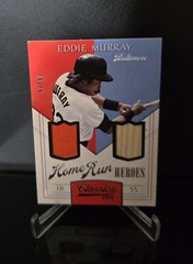 #d/99 🔥 EDDIE MURRAY SP 2014 Panini Classics Home Run Heroes Jersey Bat #9 HOF
