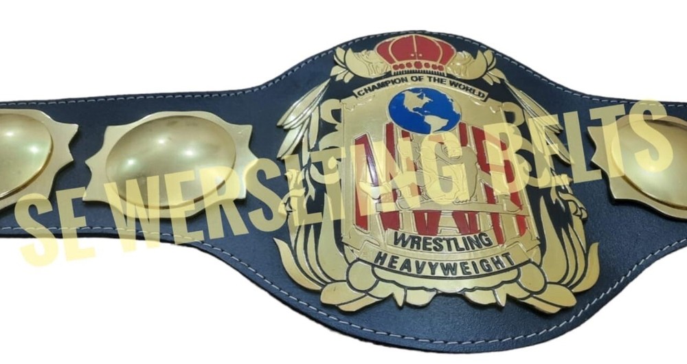 NWA Old School World Heavyweight Wrestling Championship Belt Adult Size 4mm Repl