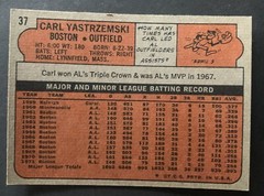 Topps 1972 baseball card Red Sox Culp Yastrzemski lot 2 cards