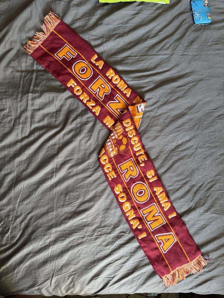 Forza Roma Soccer Team Scarf Rome, Italy
