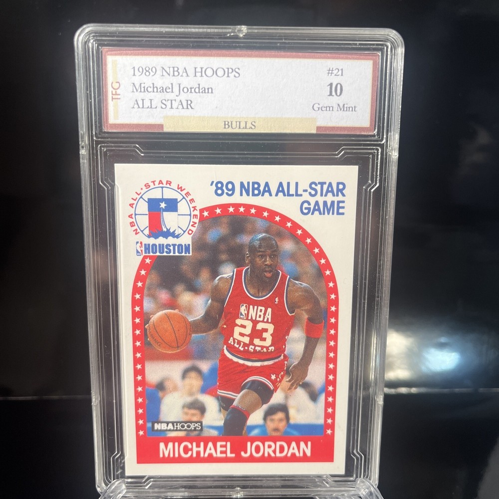 1989 NBA HOOPS Michael Jordan All Star #21 GEM MINT 10