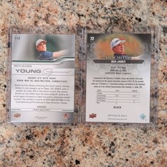 Upper Deck 2026 Ben James Young Guns/Artifacts Golf Rookie 35/99Lot (2)