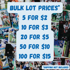 Detroit Lions Bulk Team Lots – Stars, HOF, Rookies, from 1980 to present day