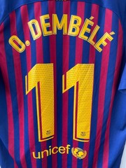 BARCELONA 2018/2019 Home Football Shirt Jersey Camiseta Nike 894430-456 DEMBELE