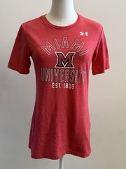 Under Armour Miami University RedHawks HeatGear Tee Women’s M Red