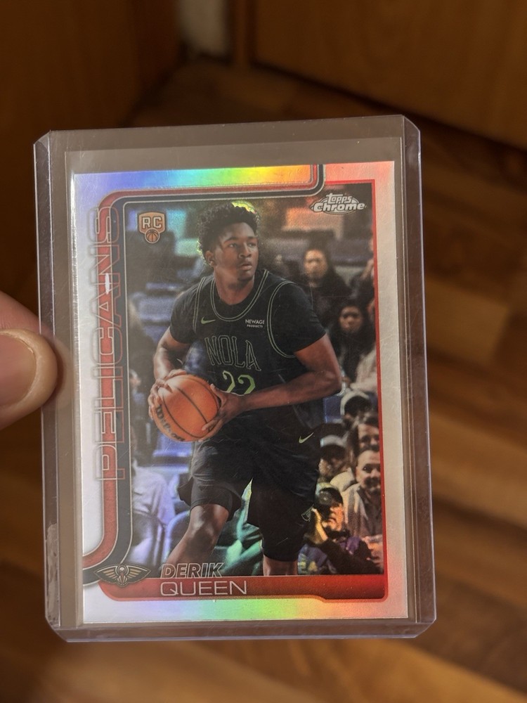 2025-26 Topps Chrome Update – Derik Queen #263 Refractor (RC)