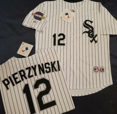 1630 Chicago White Sox AJ PIERZYNSKI 2005 World Series Baseball Jersey WHT New