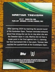 Martina Trevisan – 2025 Topps Chrome – Pink Geometric Refractor /65