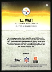 2025 Topps Signature Class #96 T.J. Watt Chrome