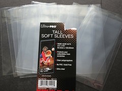20 Loose Sleeves Ultra Pro Tall Card Sleeves 2 1/2&Prime; x 4 3/4&Prime; Tall Trading Cards