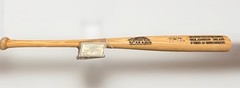 1999 NY Yankees Norwich Navigators Nick Johnson Signed Bat #2/6 & Poster 22/150