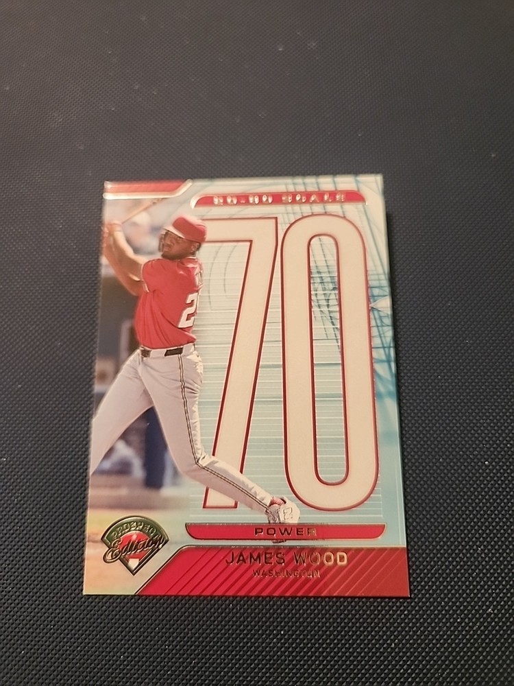 James Wood 2025 Panini Prospect 20-80 Scale Red /199 #22 Nationals