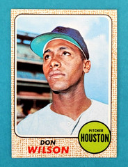 1968 Topps #77 Don Wilson Houston Astros Baseball Card