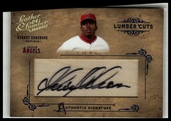 2004 #LC-18 Garret Anderson Leather Cuts Glove Autographs #/224