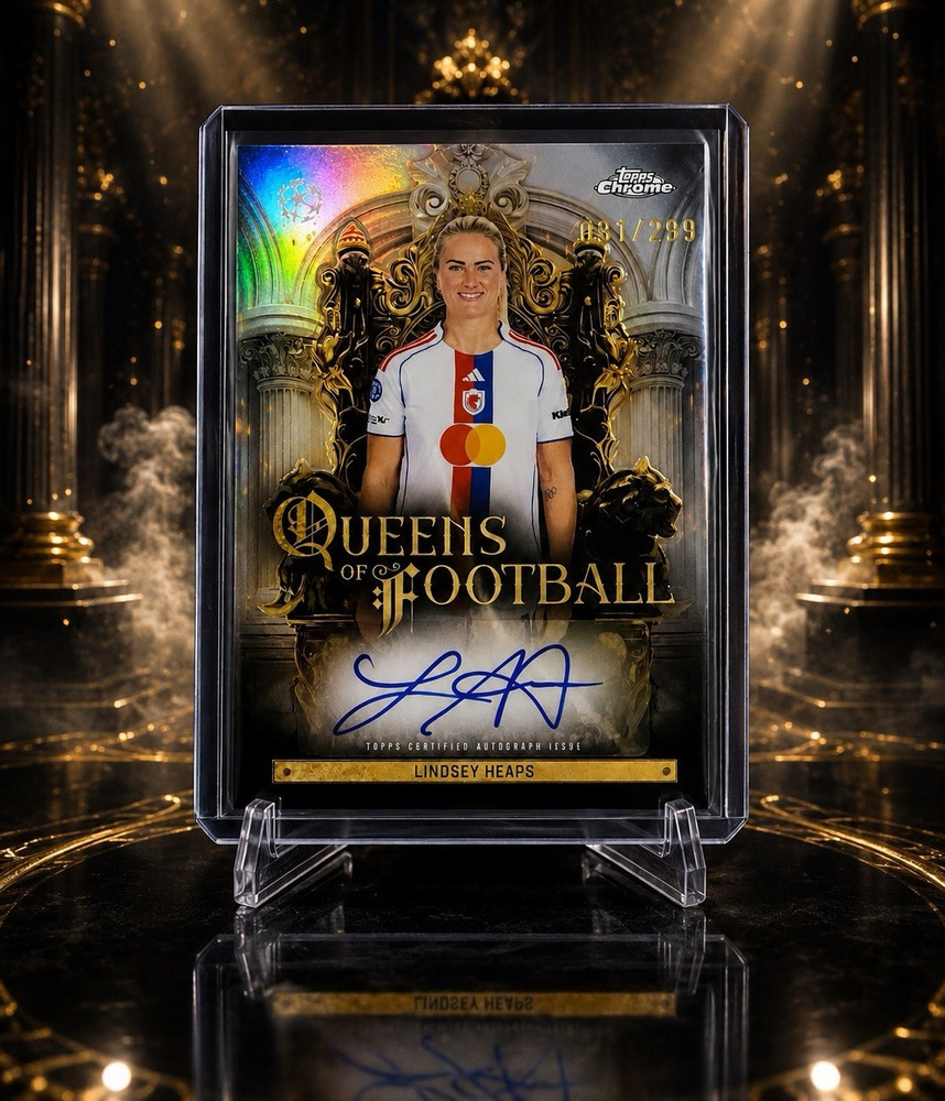 2024 Topps Chrome Lindsey Heaps/Horan Queens of Football Auto Gold /299 #31/299