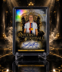2024 Topps Chrome Lindsey Heaps/Horan Queens of Football Auto Gold /299 #31/299