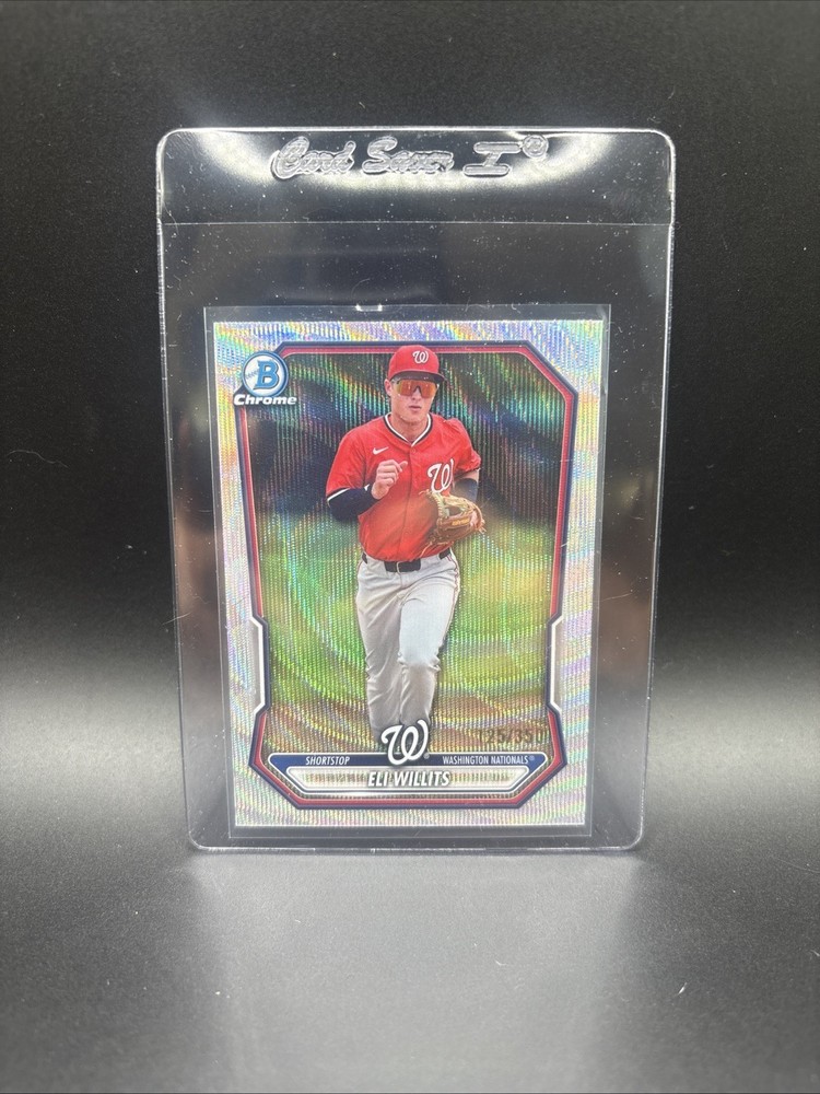 Bowman 2026 Bowman Draft Eli Willits Wave Refractor Nationals #BDC-1 049/350