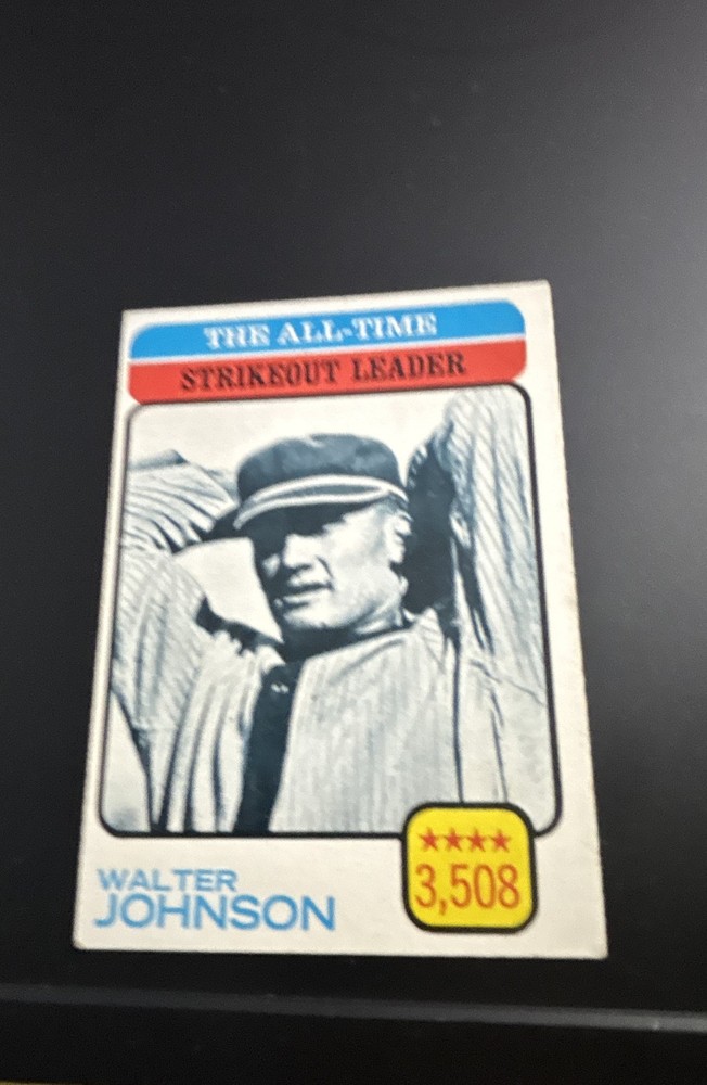 1973 Topps – All-Time Leaders Walter Johnson #478