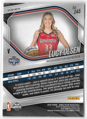 2025 Prizm WNBA White Seismic Variation #145 Lucy Olsen RC Washington Mystics
