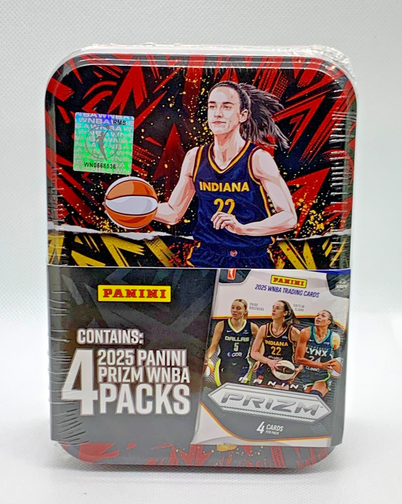 Caitlin Clark 2025 WNBA Panini Prizm Collectible Tin NEW SEALED 16 Cards 🔥