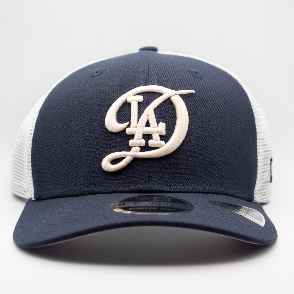 LA Dodgers Baseball Hat New Era 9Seventy Authentic Snap Trucker MLB Cap