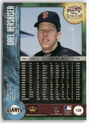 1998 PACIFIC REVOLUTION #128 OREL HERSHISER SAN FRANCISCO GIANTS
