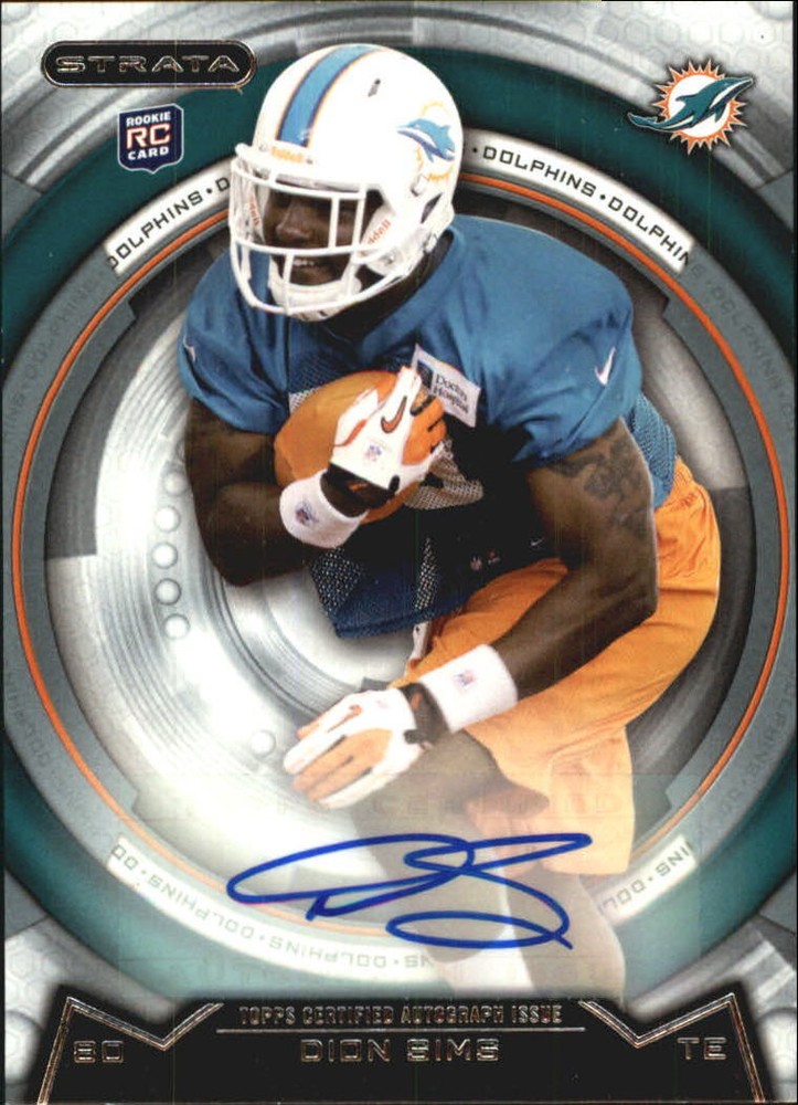 B2540- 2013 Topps Strata Autographs #170 Dion Sims Auto (*ROOKIE CARD)