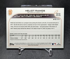 Heliot Ramos Rookie Card RC 2022 Topps Update Flagship MLB Baseball US154 Giants