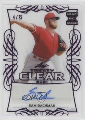 2021 Leaf Trinity Clear Purple 4/25 Sam Bachman #CA-SB3 Auto 0c6