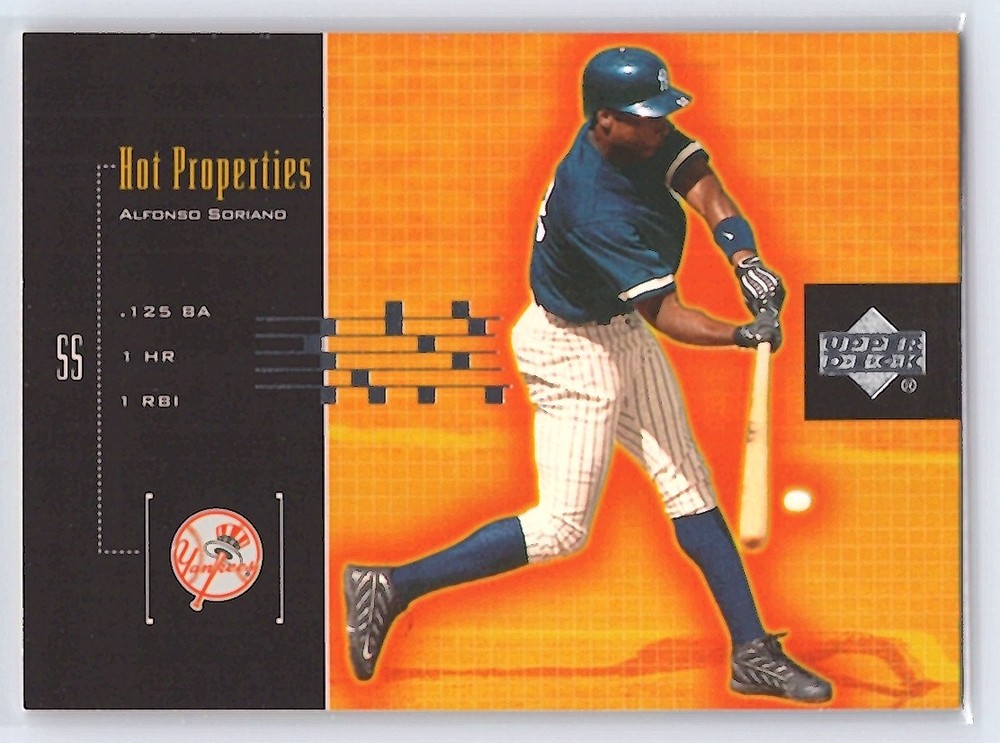 2000 UPPER DECK #HP9 ALFONSO SORIANO HOT PROPERTIES NEW YORK YANKEES