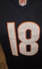 Chicago Football #18 Home Blue Stitched Youth LARGE Jersey Size Kids