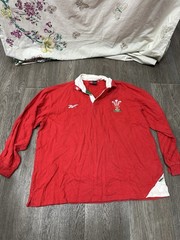 Vintage Wales Rugby Shirt Men&rsquo;s Red Home – 46/48 (Pit To Pit 65cm)