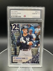 2025 Topps Baseball TG-2 Aaron Judge Training Grounds~ Graded GEM MINT PTA 10🔥
