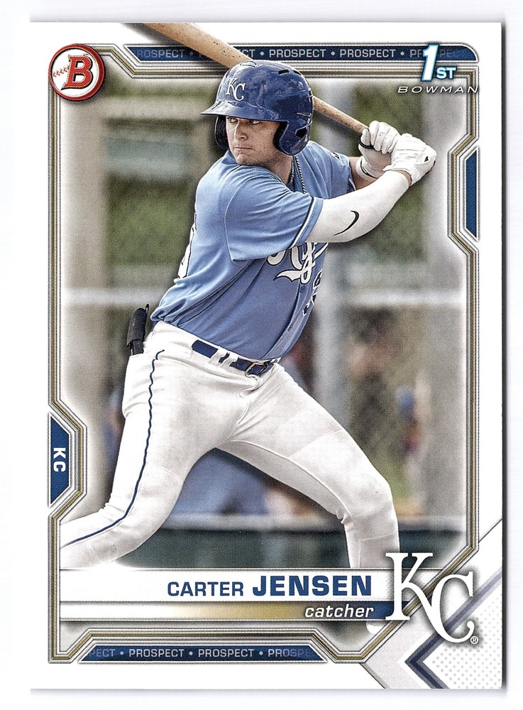 2021 Bowman Paper RC #BD-106 Carter Jensen Kansas City Royals