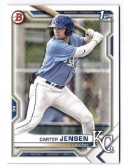 2021 Bowman Paper RC #BD-106 Carter Jensen Kansas City Royals