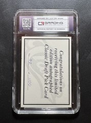 1991 Classic Draft Picks Dikembe Mutombo C3 Grading Signed Auto 92/1100 RC