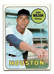 Don Wilson 1969 Topps #202 Houston Astros Vintage Low Grade
