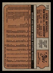 1972 Topps Baseball #713 Gene Michael EX/MT *e1