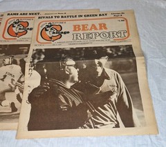 Lot 7 1979 Chicago Bears Fan Newspapers Chicago Bear Report Walter Payton