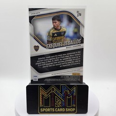 2025-26 Panini Prizm FIFA Exequiel Zeballos Red Mosaic Prizm #174 RC