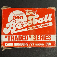 Topps 1981 Topps Baseball Traded Series Box, 132 Cards #727-858 MLB