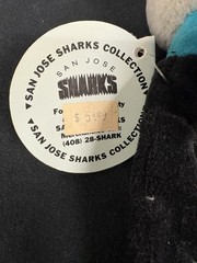 SJ Sharkie San Jose Sharks mascot stuffed plush 7 inches tall RARE 93&prime; free ship