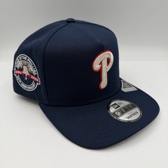 New Era 9FIFTY Philadelphia Phillies Hat Cap A-Frame Snapback Adjustable Navy