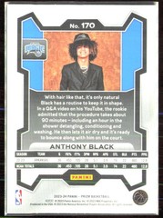 2023-24 Panini Prizm #170 Anthony Black Variation